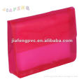 Transparent Red EVA Cover Packaging Bag with Press Button Closure